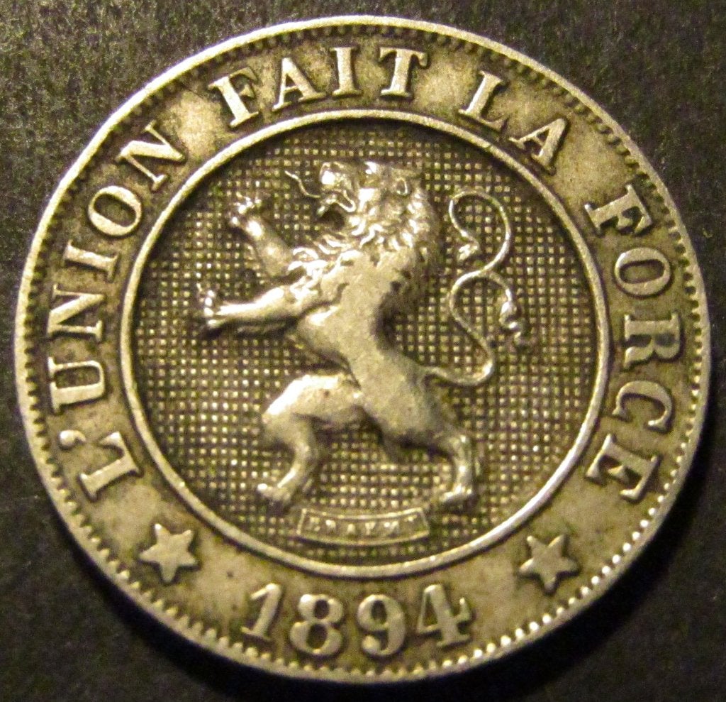 10 centimes 1894 en français - Léopold II, Enlèvement ou Envoi, Autre, Monnaie en vrac