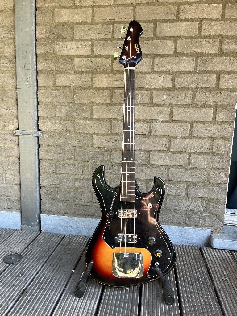 Kinor Bass Guitar 70’s, Muziek en Instrumenten, Ophalen, Gebruikt, Elektrisch