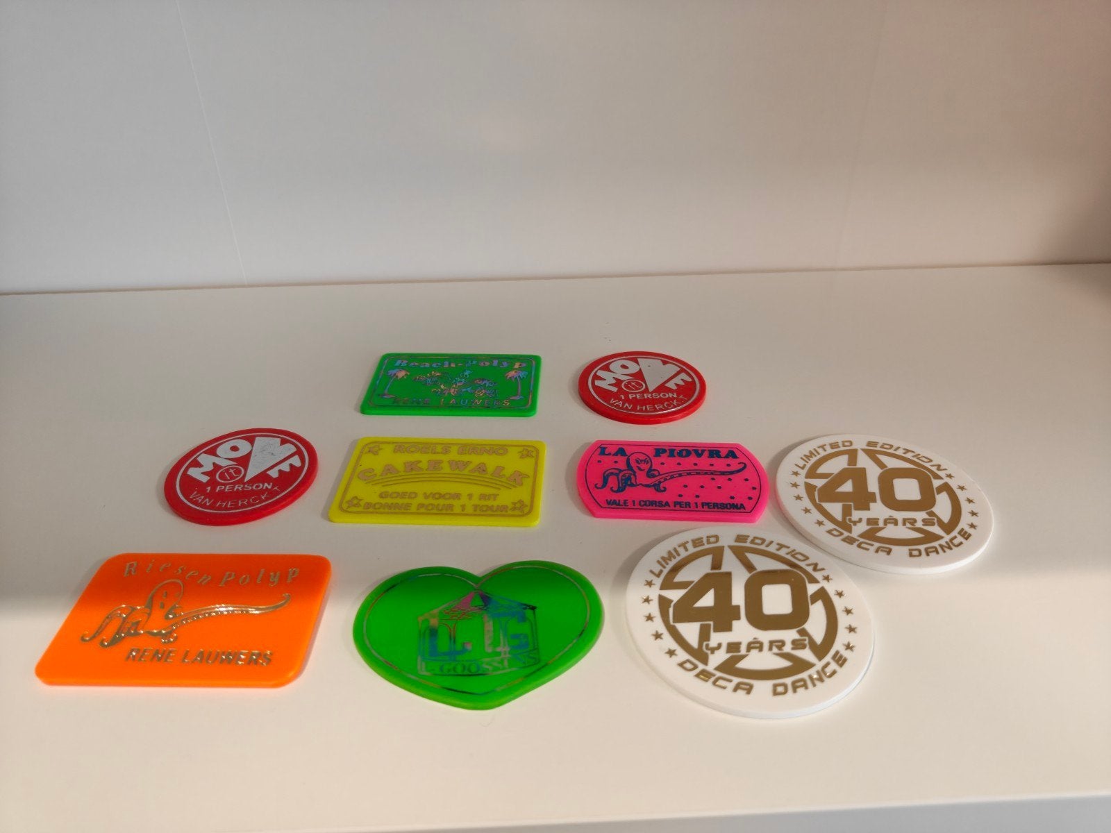 kermis tickets, Ophalen