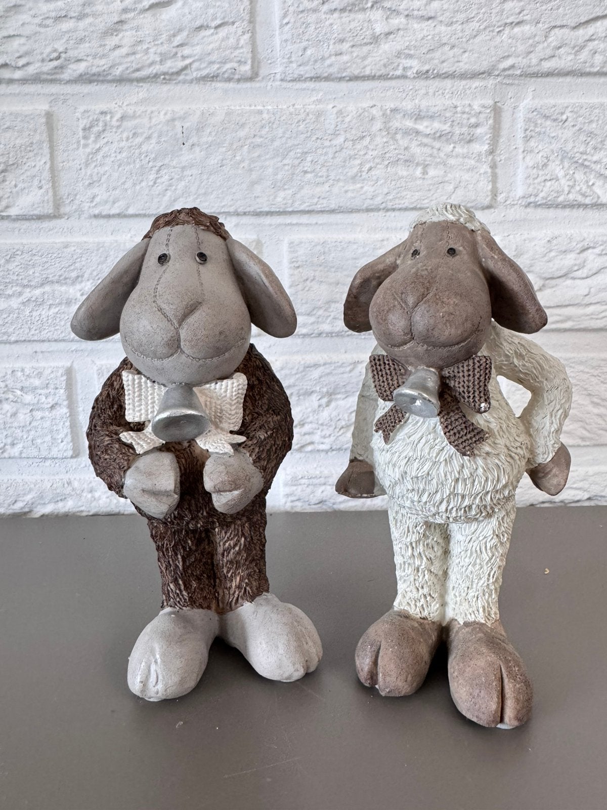 Duo moutons décoratifs – décoration de Noël/campagne, Enlèvement ou Envoi, Comme neuf