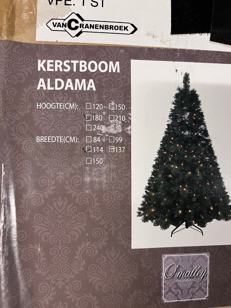Kerstboom met lampjes, Ophalen, Zo goed als nieuw