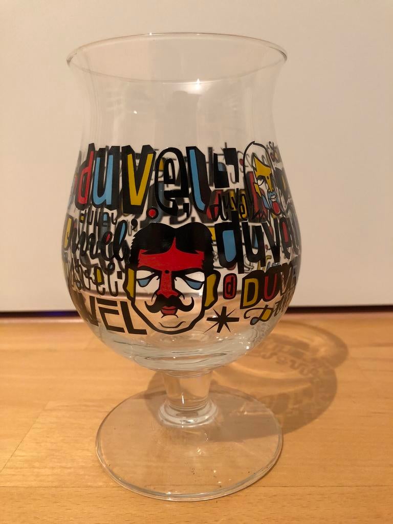Duvel glas Dennis Meyers, Ophalen of Verzenden, Nieuw, Bierglas