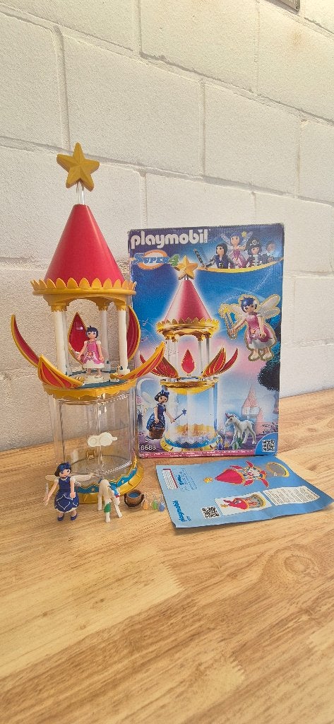 Playmobil Super 4 6688 – Muzikale toren – compleet, Complete set, Ophalen of Verzenden, Zo goed als nieuw, Kasteel/Fort