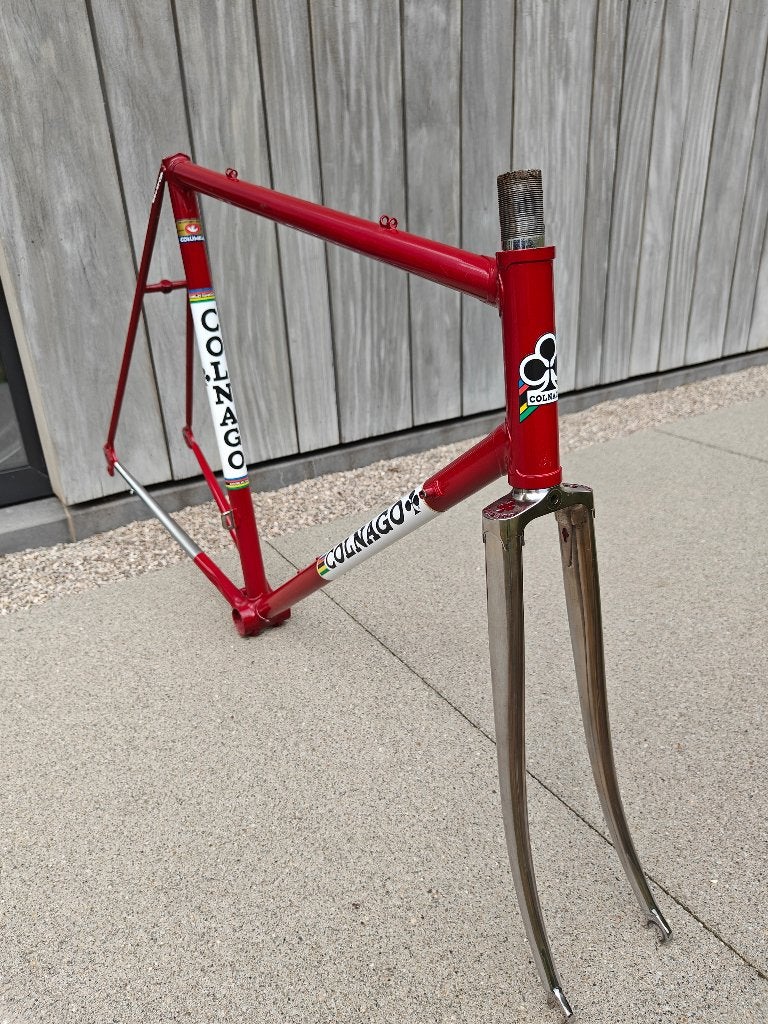2 cadres récemment peints : Colnago + Gazelle, 55 à 59 cm, Enlèvement ou Envoi, Frein sur jante