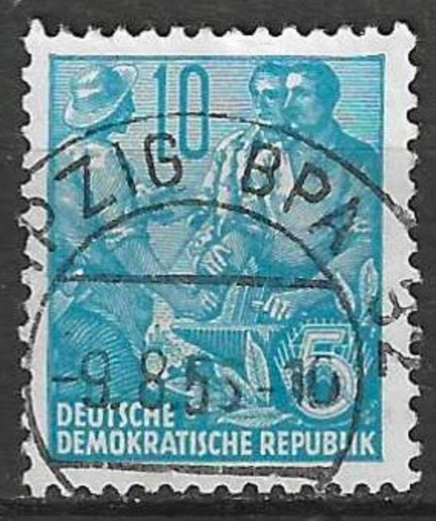 Duitsland DDR 1957-1959 - Yvert 315 B - Vijfjarenplan (ST), Verzenden, DDR, Gestempeld