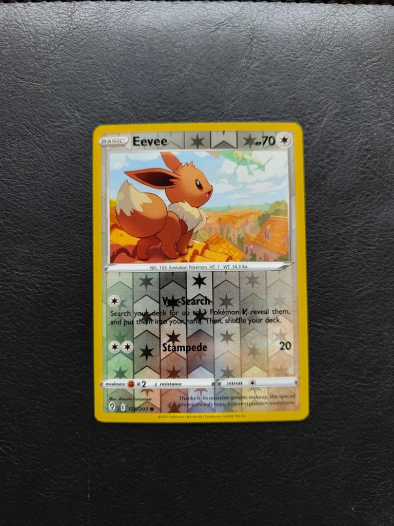 Eevee Evolving Skies (EVS 125) 2021 reverse holo, Enlèvement ou Envoi, Comme neuf, Cartes en vrac, Foil