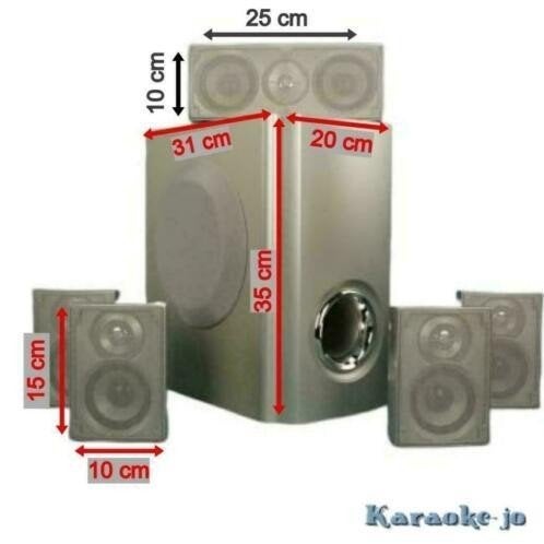 TKS-SERIES 5.1 Home-Cinema set Passief 60 Watt OPRUIMING!, Neuf, Autres marques, 60 à 120 watts, Subwoofer