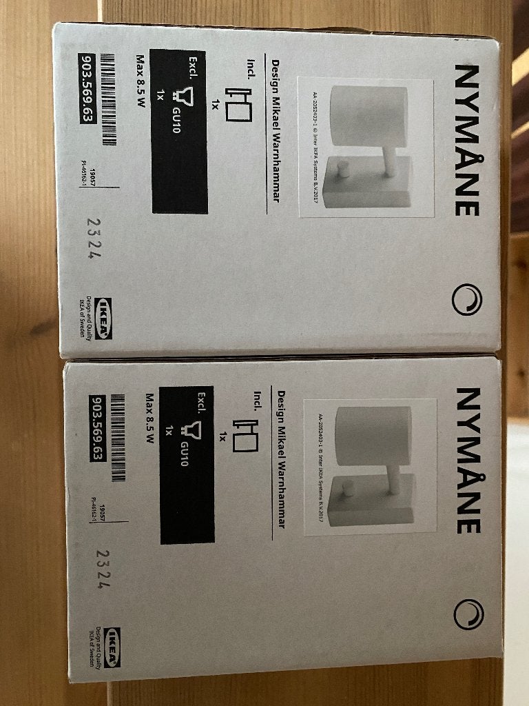 Wandlampjes Nymane Ikea, Maison & Meubles, Lampes | Spots, Enlèvement, Neuf, IKEA, Autres types