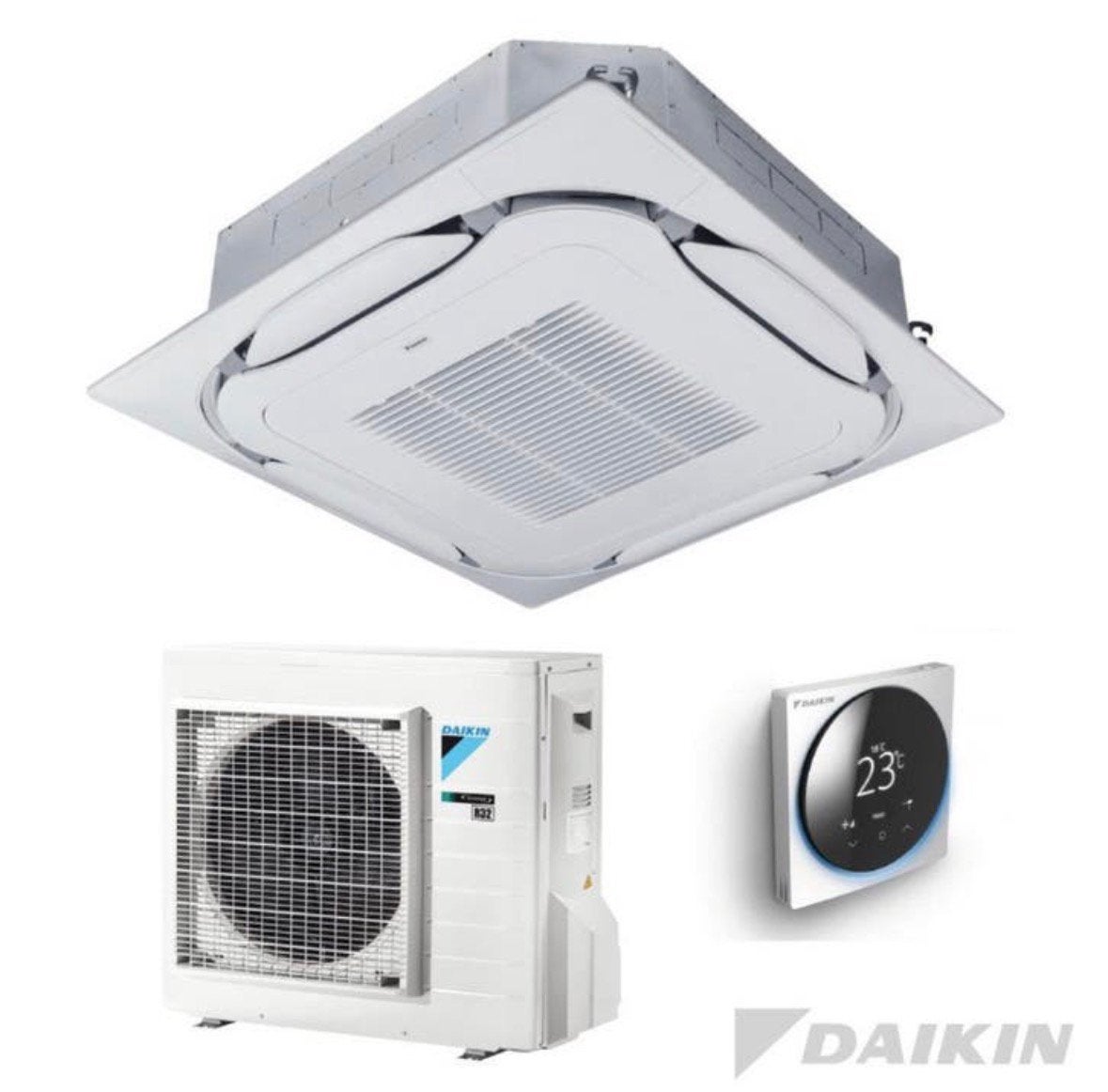 Daikin airconditioning Casette splitunit, Elektronische apparatuur, Ophalen, Zo goed als nieuw