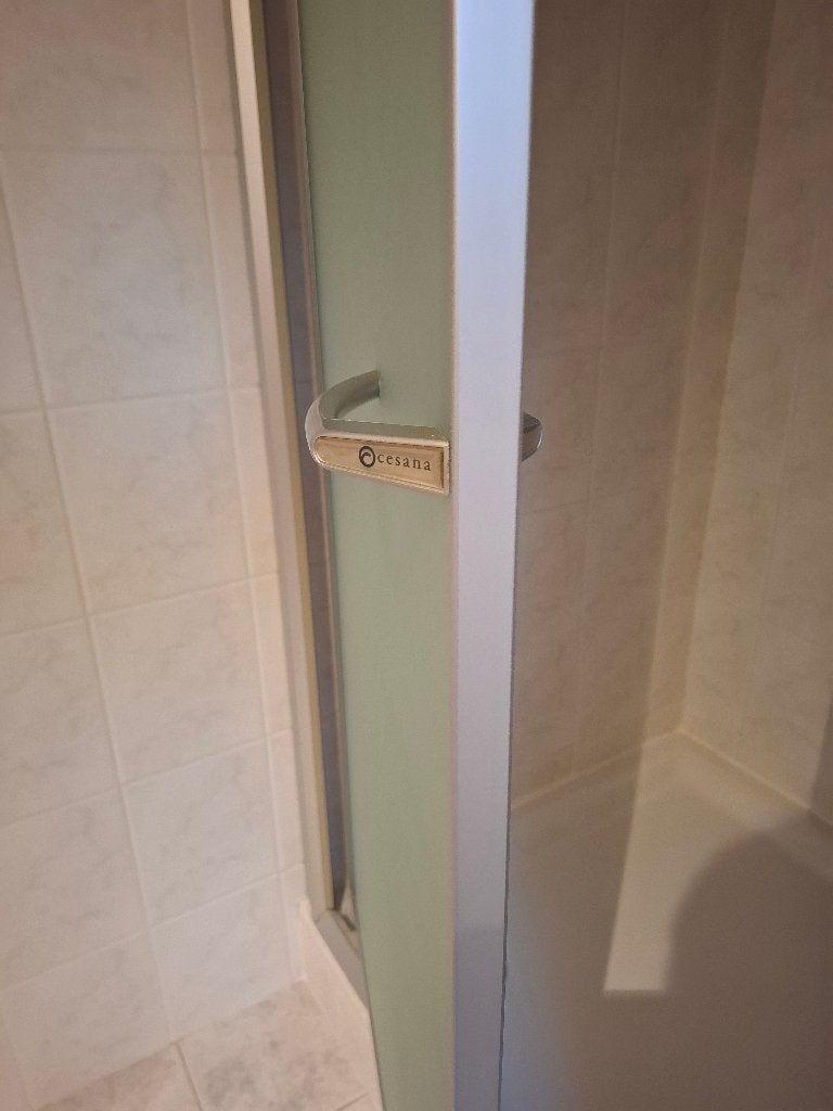 Douchedeur, Doe-het-zelf en Bouw, Ophalen, Gebruikt, Chroom, Douche