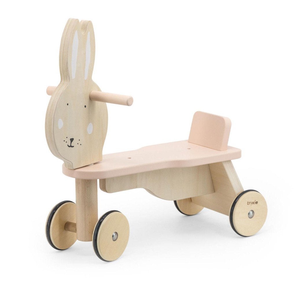 Trixie houten loopfiets Mrs. Rabbit konijn, Ophalen of Verzenden, Nieuw, Rij- of Hobbelspeelgoed