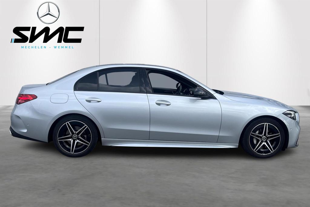 Mercedes-Benz C-klasse C 200 AMG Line, Auto's, Automaat, 4 deurs, Zwart, 4 cilinders