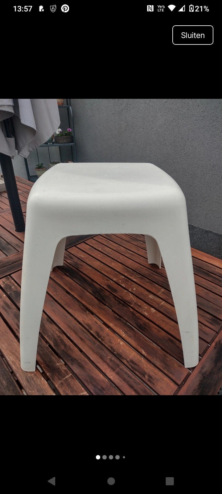 Tabouret Space Age, Maison & Meubles, Tabourets, Enlèvement, Utilisé, Plastique
