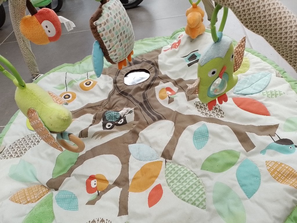Speelmat herfst baby boog eekhoorn uil, spiegel, bel,. mama, Ophalen of Verzenden, Zo goed als nieuw