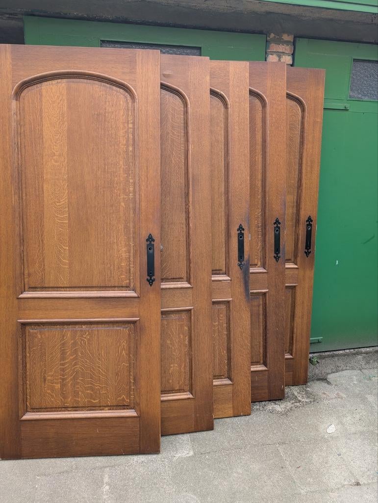 Portes intérieures en chêne massif avec serrures, charnières, Enlèvement, Verre, Porte intérieure
