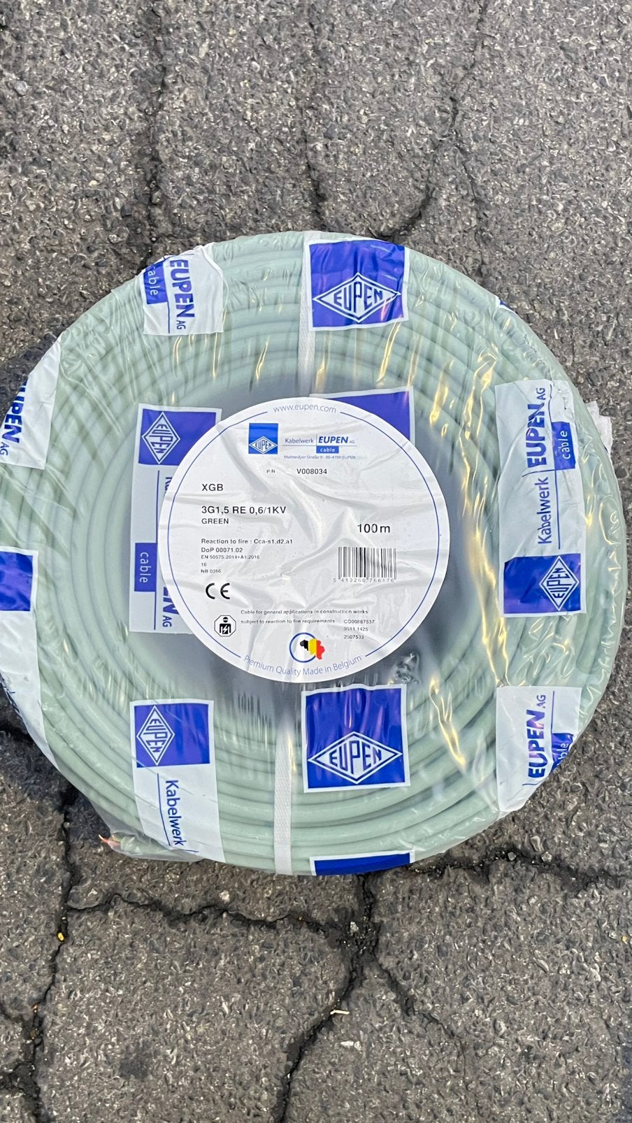 3G1,5 XGB 100m r, Doe-het-zelf en Bouw, Elektriciteit en Kabels, Ophalen, Nieuw, Overige merken, Kabel of Snoer