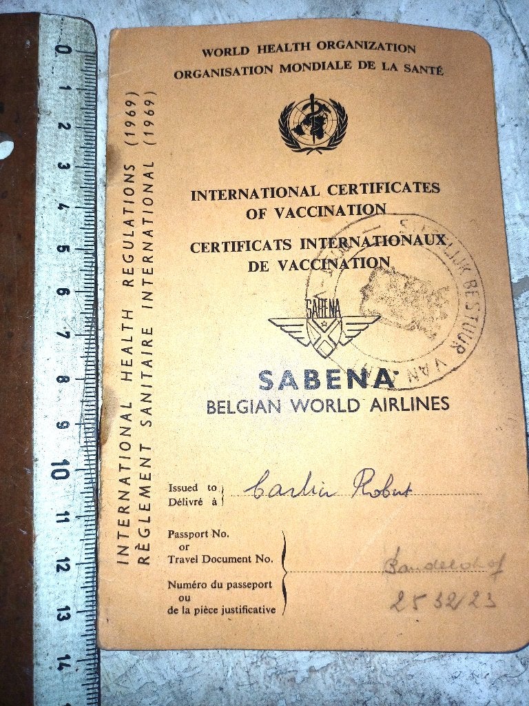 SABENA collection carnet  de vaccination  1988 +2 albums, Enlèvement, Neuf