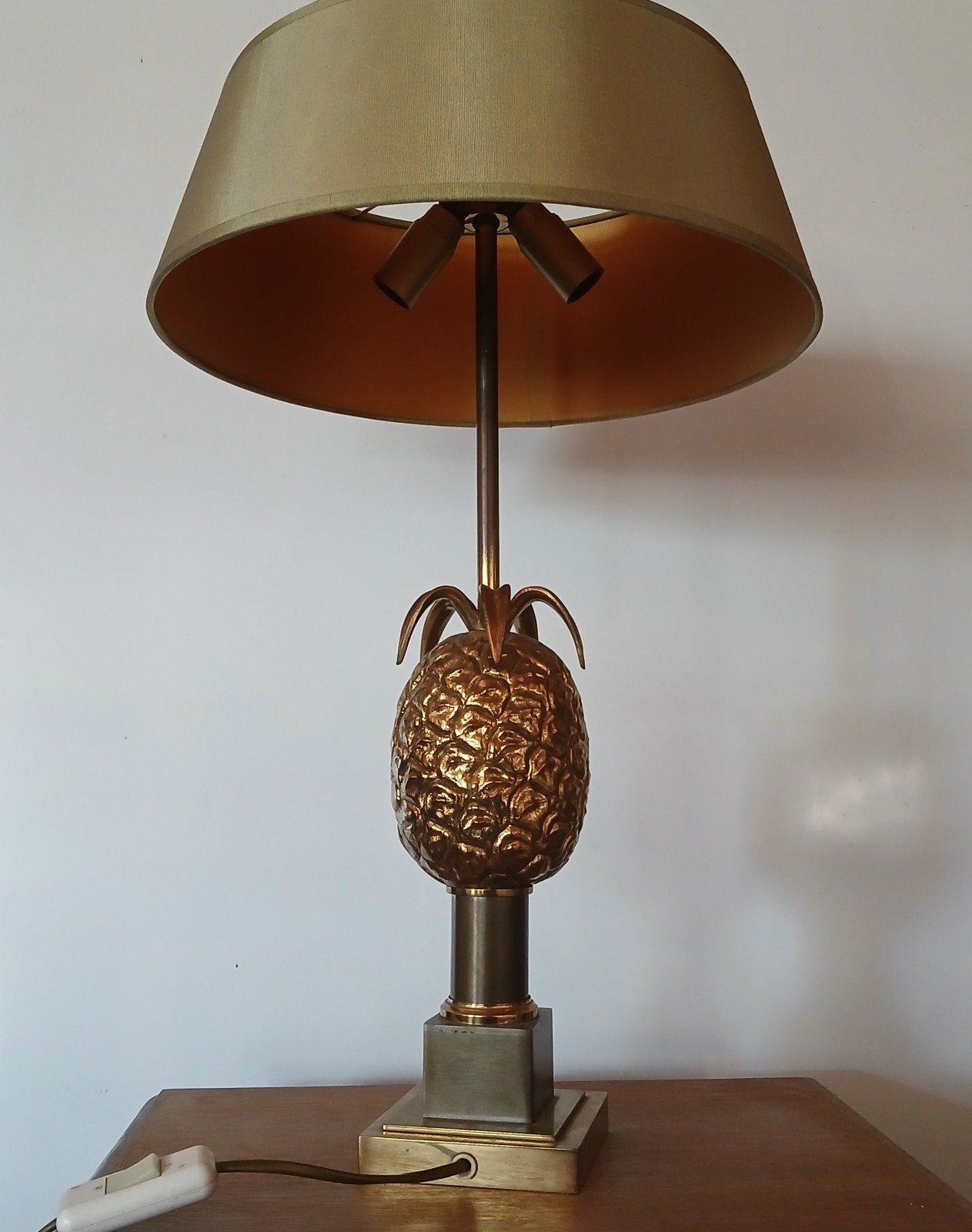 lampe ananas hollywood regency, Antiquités & Art, Enlèvement ou Envoi