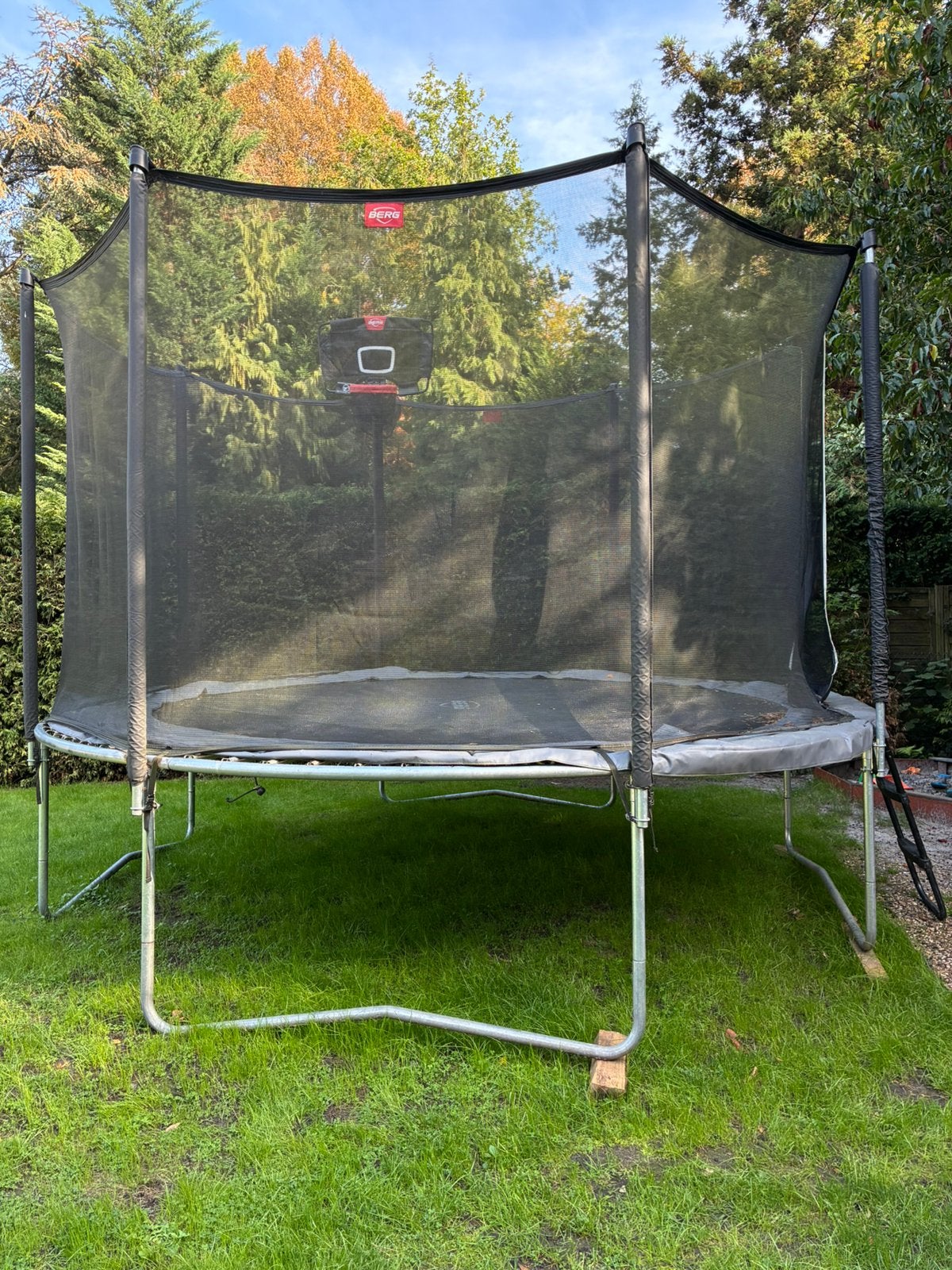 BERG CHAMPION REGULAR 430 GREY + SAFETY NET DELUXE, Ophalen, Gebruikt