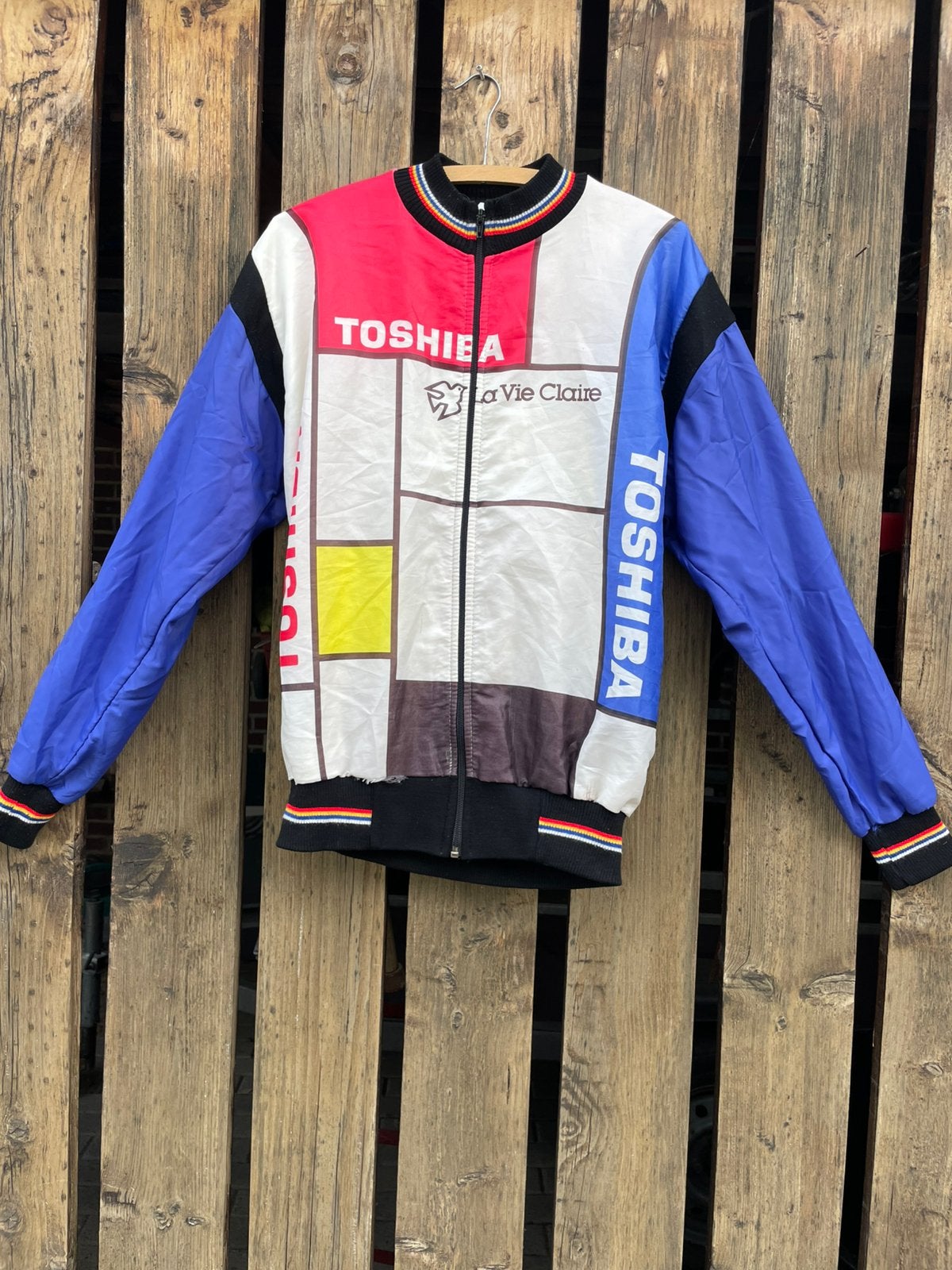 Oud vintage fietsshirt La Vie Claire, Sport en Fitness, Ophalen of Verzenden, Gebruikt