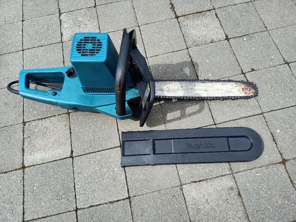 Kettingzaagmachine elektrisch 'Makita' 350, Tuin en Terras, Hand-tuingereedschap, Ophalen, Gebruikt, Overige soorten, Makkita