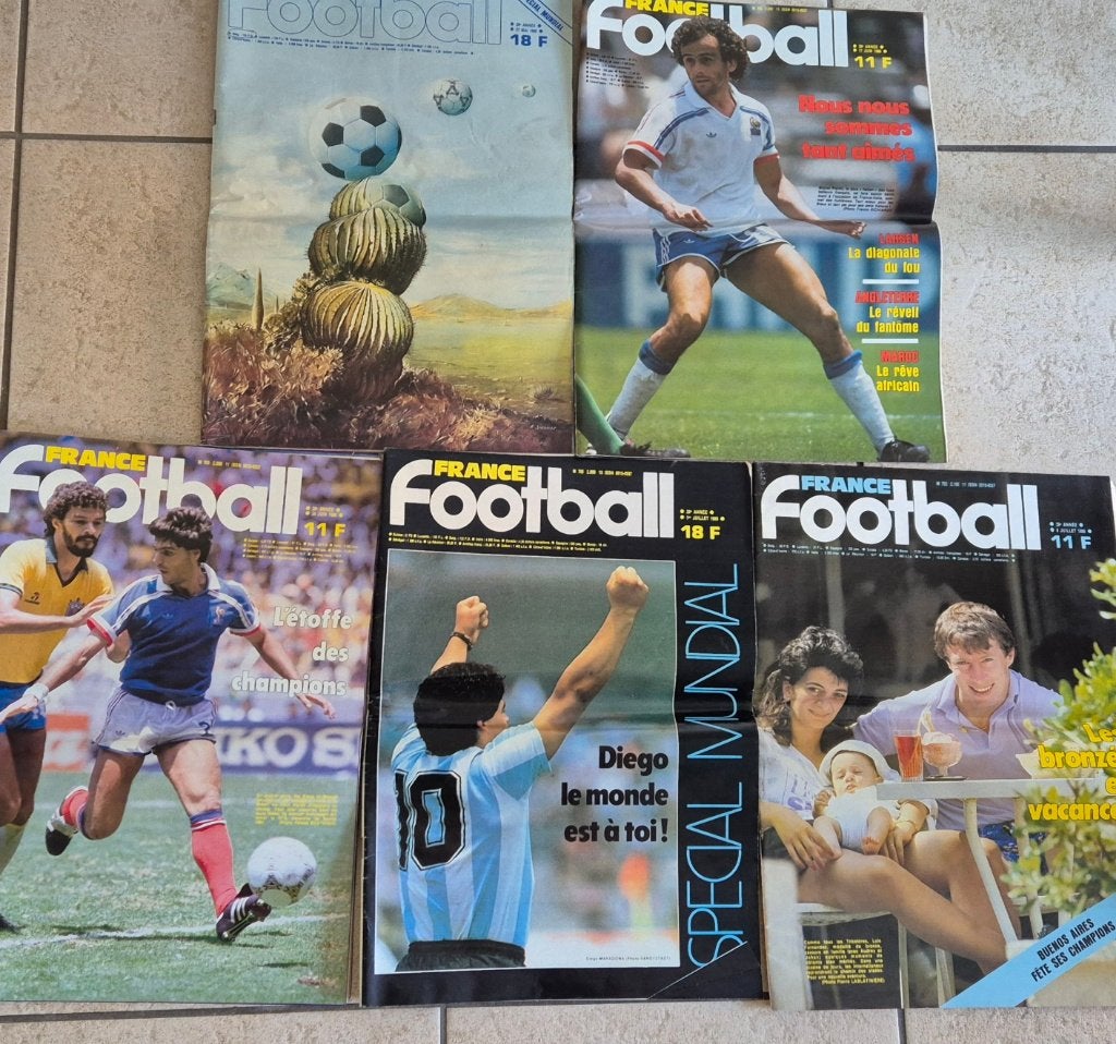 Journaux et revues de l'épopée des Diables Rouges 1986, Enlèvement, Utilisé, Sport de ballon