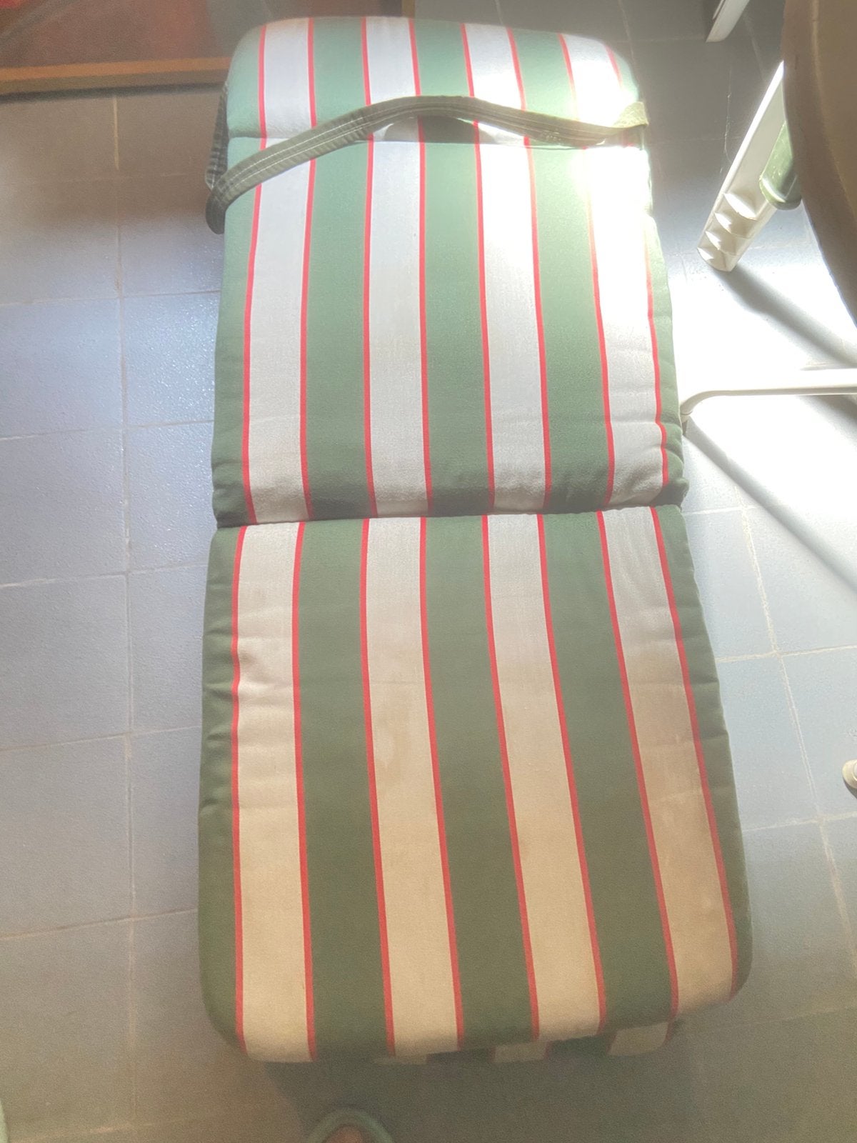 Tuinkussen voor hoge stoelen 4, Rouge, Voor houten of plastic stoelen met hoge rugleiningt, Comme neuf, Enlèvement
