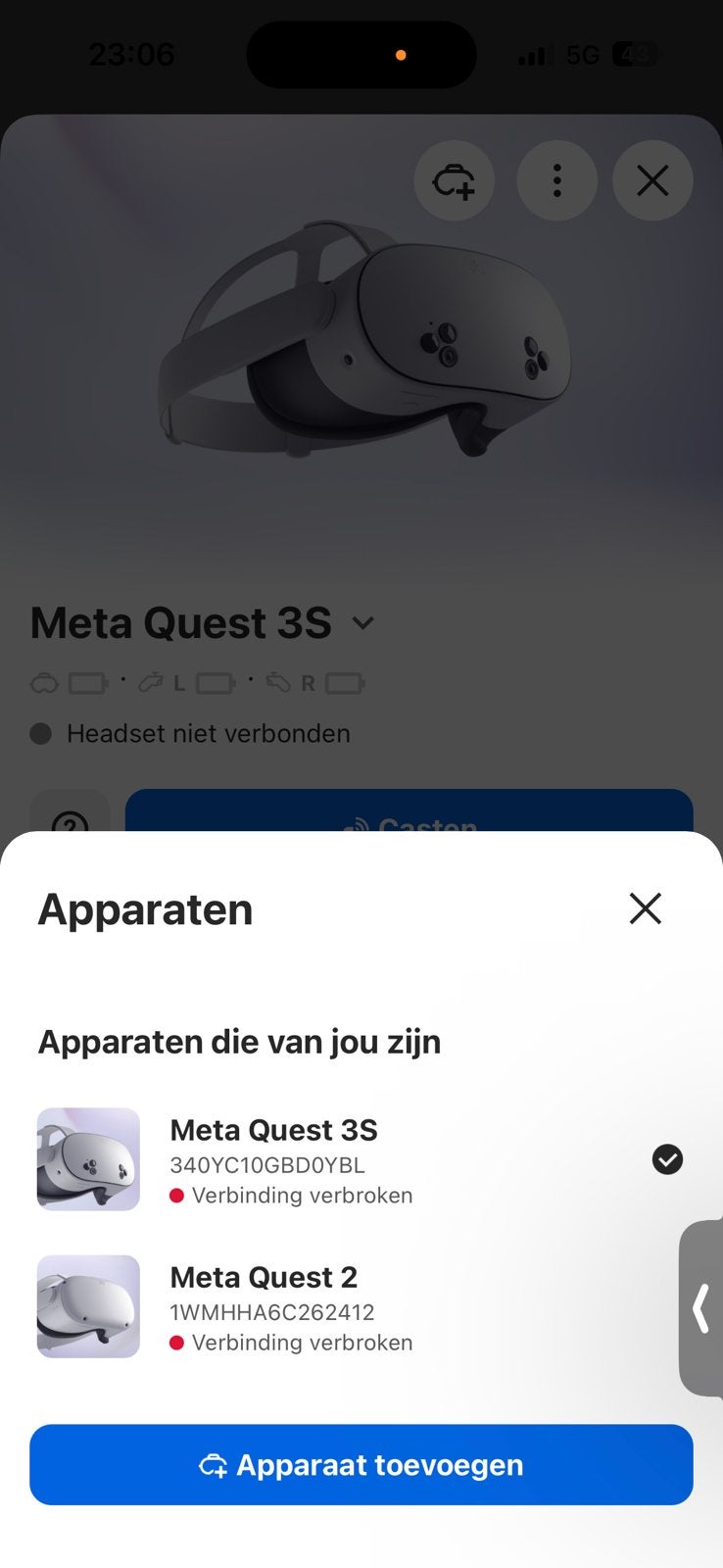 Meta Quest 3s en Meta Quest 2, Enlèvement, Comme neuf, Contrôleur