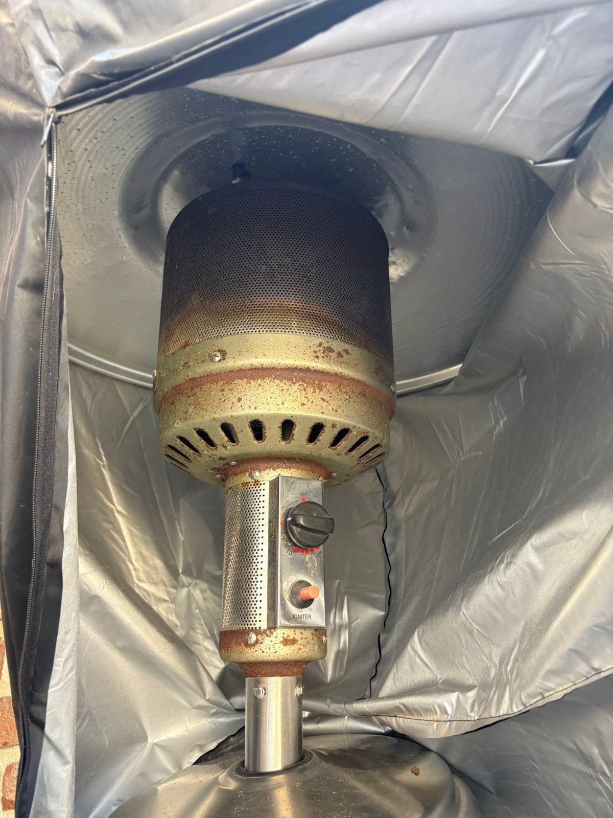 Terrasverwarmer RVS, Enlèvement, Utilisé, Gaz, Sol