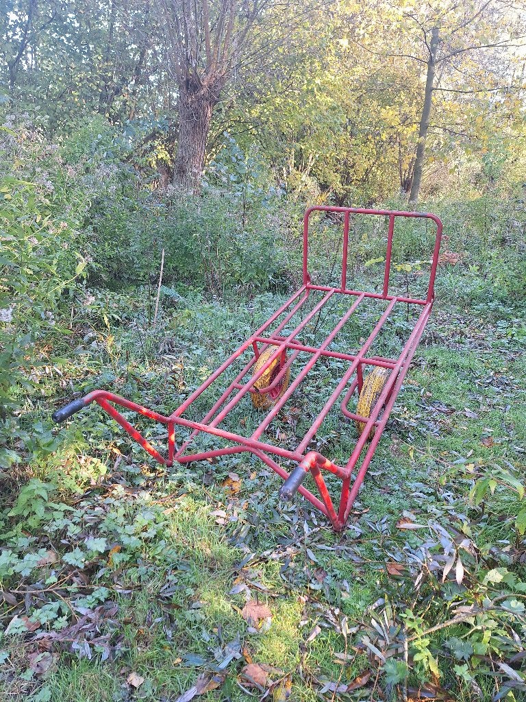 Ramenwagen stootkar strokruiwagen, Ophalen, Gebruikt, Handmatig, Tweewielig