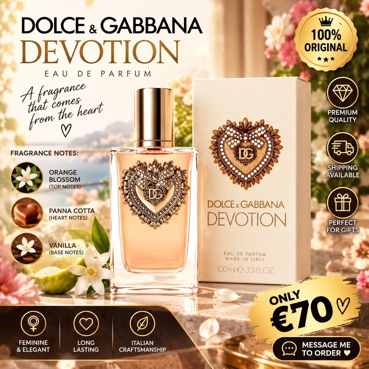 Dolce & Gabbana Devotion Eau de Parfum 100ml, Ophalen of Verzenden, Nieuw
