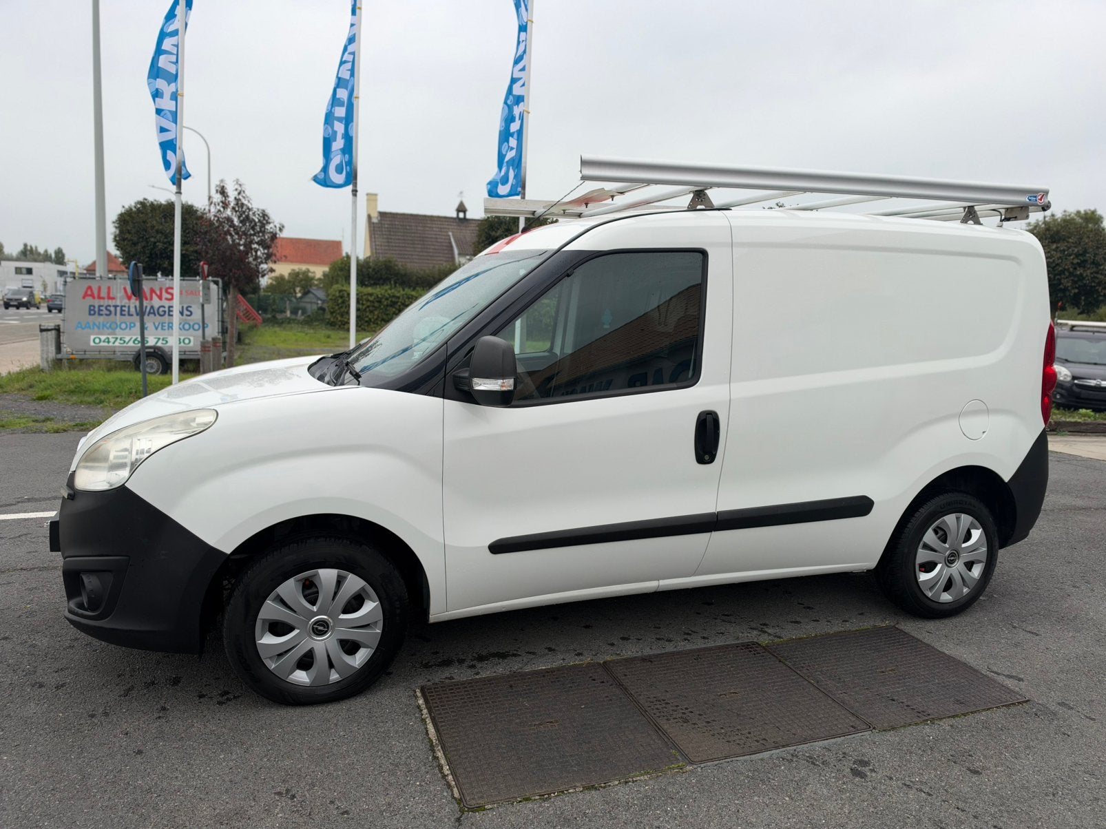 Opel Combo*L1/H1*1.3DCTI*Airco*Dakdrager*Trekhaak, Auto's, Voorwielaandrijving, Stof, Wit, Bedrijf