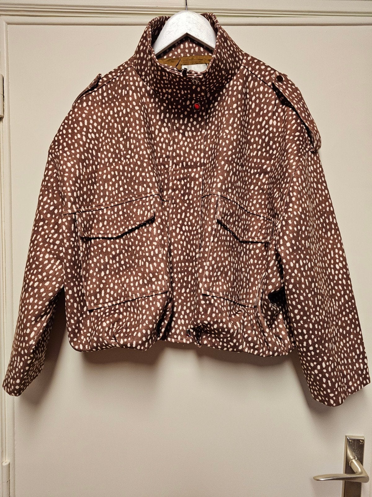 Bomber jacket. Bambi. Nieuw. Small/Medium., Kleding | Dames, Maat 38/40 (M), Unika, Bruin, Nieuw