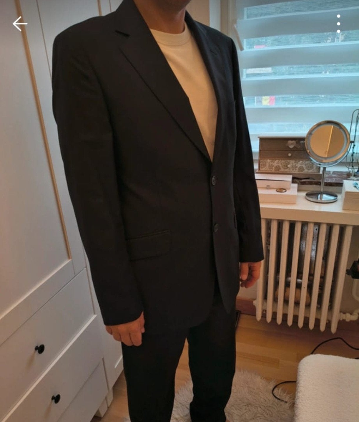 Kostuum maat 50 merk Theorie, Kleding | Heren, Ophalen, Gedragen, Maat 48/50 (M), Zwart