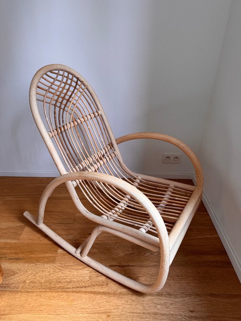 Fauteuil à bascule / Rocking chair – Style scandinave, Autres couleurs, Comme neuf, Enlèvement, Scandinave