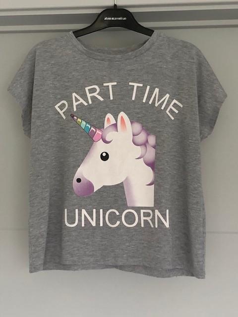 Shirt ( unicorn ) maat XS - S, Ophalen of Verzenden, Zo goed als nieuw, Korte mouw, Maat 34 (XS) of kleiner