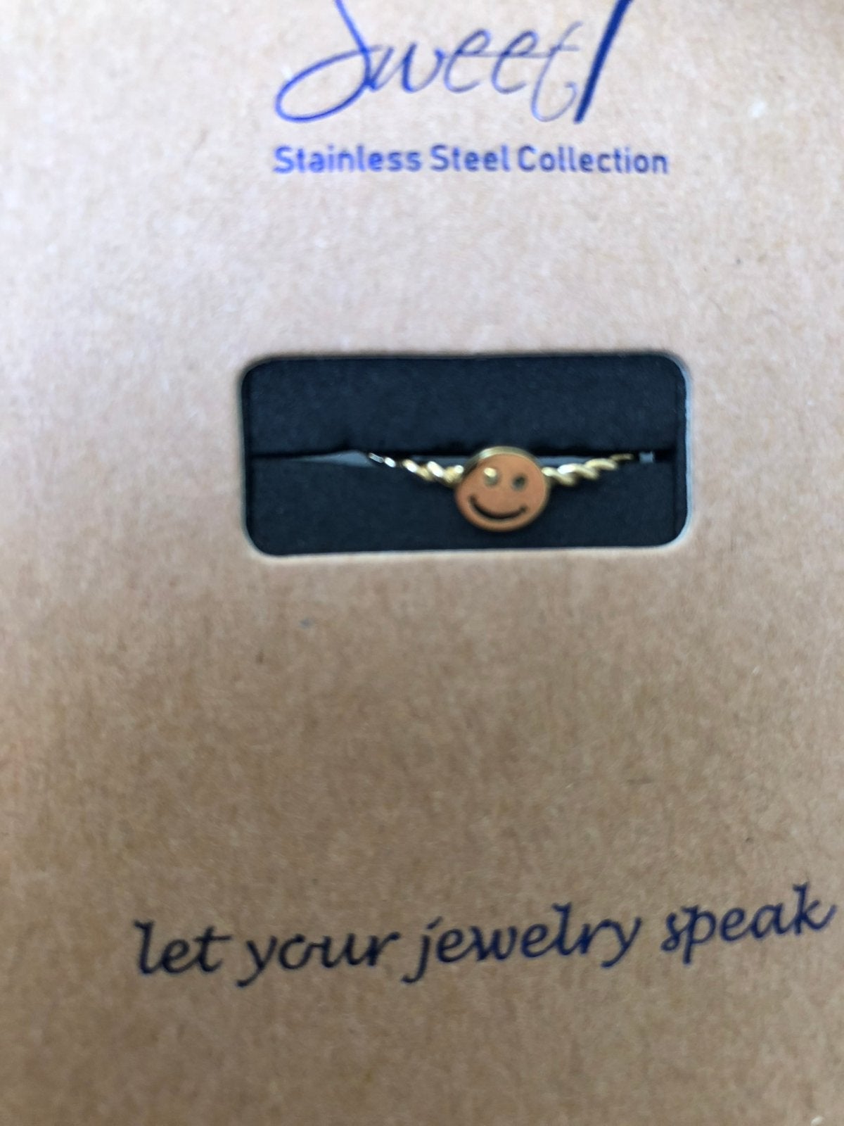 Nieuwe kinder ring Smily, Ophalen of Verzenden, Nieuw, Ring