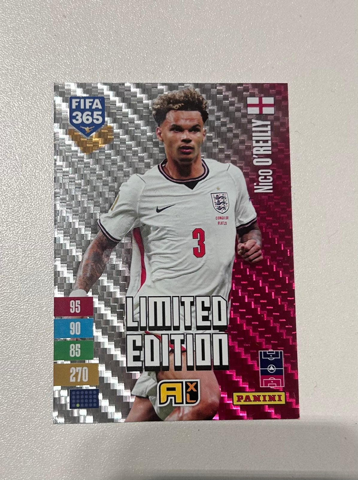 Panini fifa 365 Adrenalyn 2027 Édition limitée Nico O'Reilly, Enlèvement ou Envoi, Neuf, Image