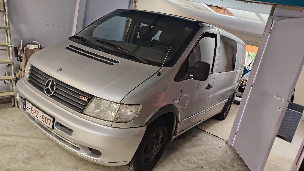 Mercedes vito 112cdi 2003 dubbel cabine, Argent ou Gris, Achat, Mercedes-Benz, Diesel