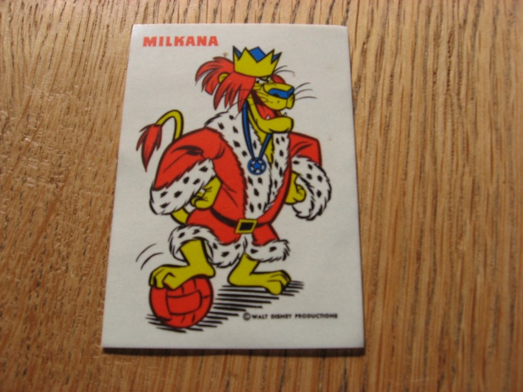 Vintage Sticker Robin Hood Milkana Walt Disney, Ophalen of Verzenden, Nieuw, Strip of Tekenfilm