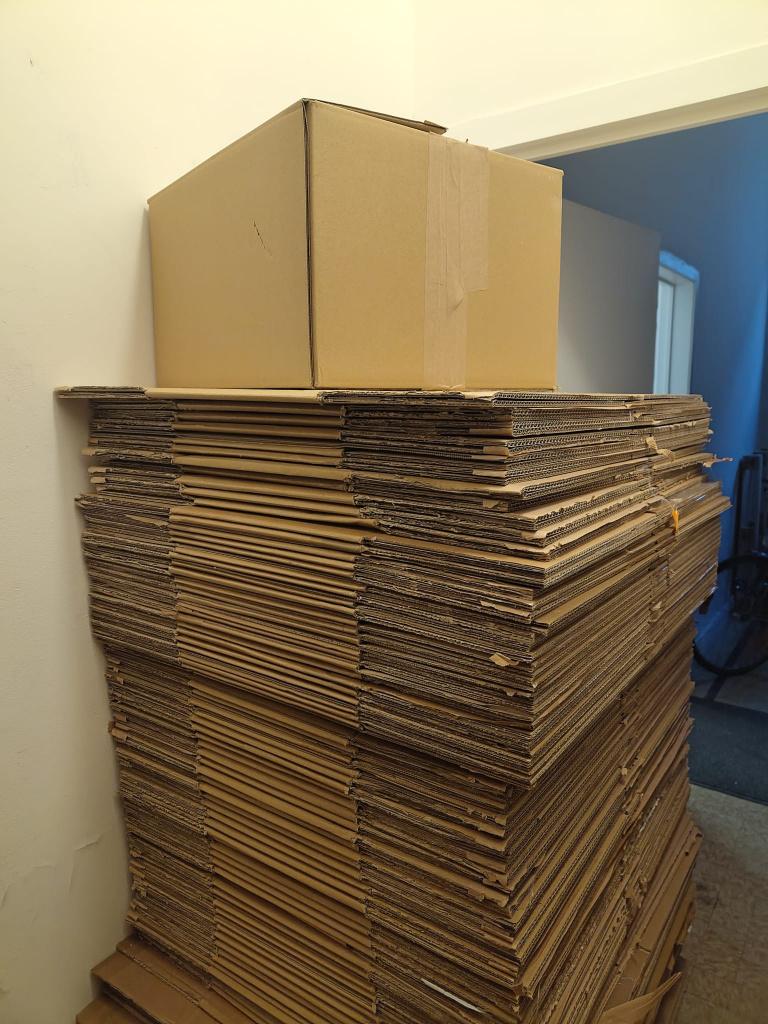 Verhuisdozen stockeerdozen te koop ophalen Gent regio Zuid, Ophalen, Gebruikt