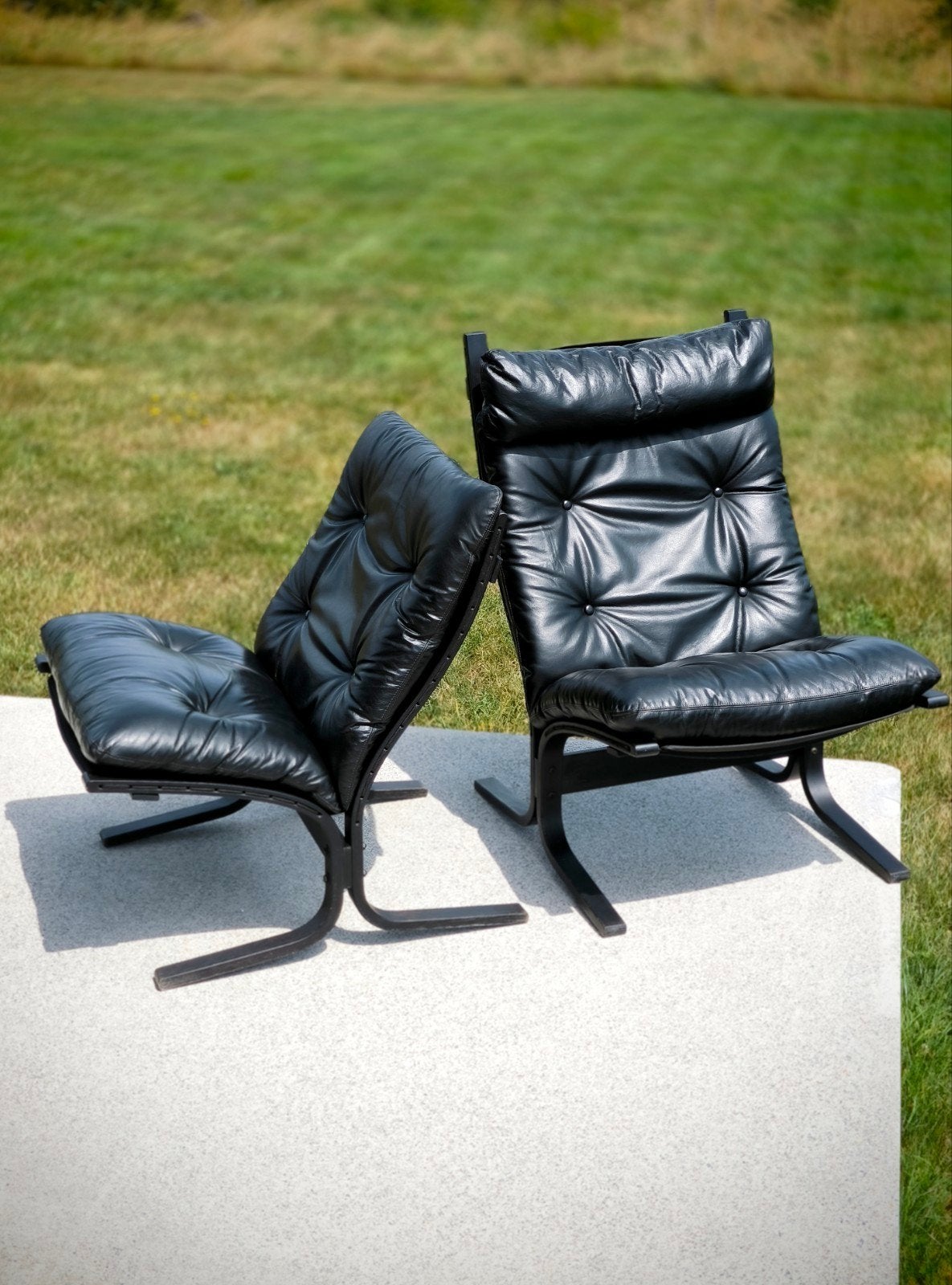 2 Siesta Ingmar Relling voor Westnofa Vestlandske, Noorwegen, Huis en Inrichting, Stoelen, Ophalen, Twee, Zwart, Vintage