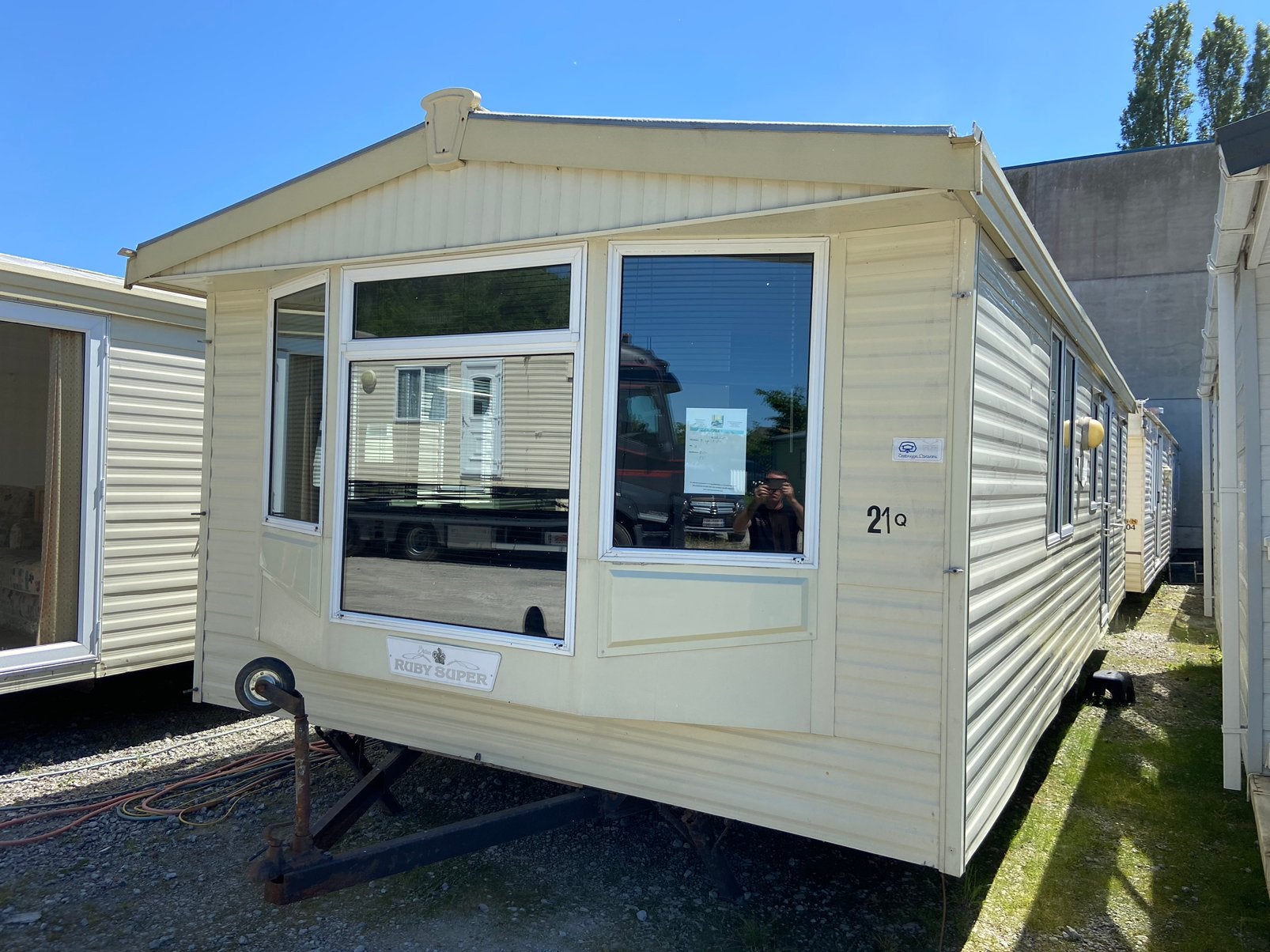 Stacaravan atlas ruby dg 9m, Caravans en Kamperen, Stacaravans, Ophalen