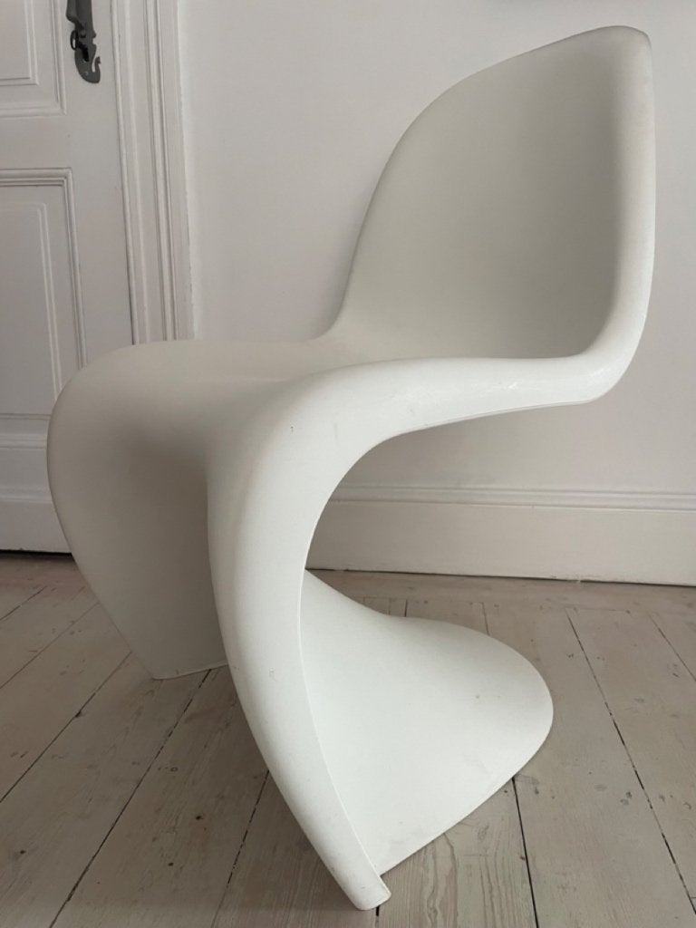 Lot de 4 chaises blanches style PANTON – Design intemporel, Maison & Meubles, PANTON, Enlèvement, Utilisé, Autres matériaux