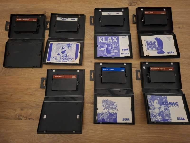 Set Sega Master System II + 2 manettes + 7 jeux, Master System, Avec 3 manettes ou plus, Enlèvement, Utilisé