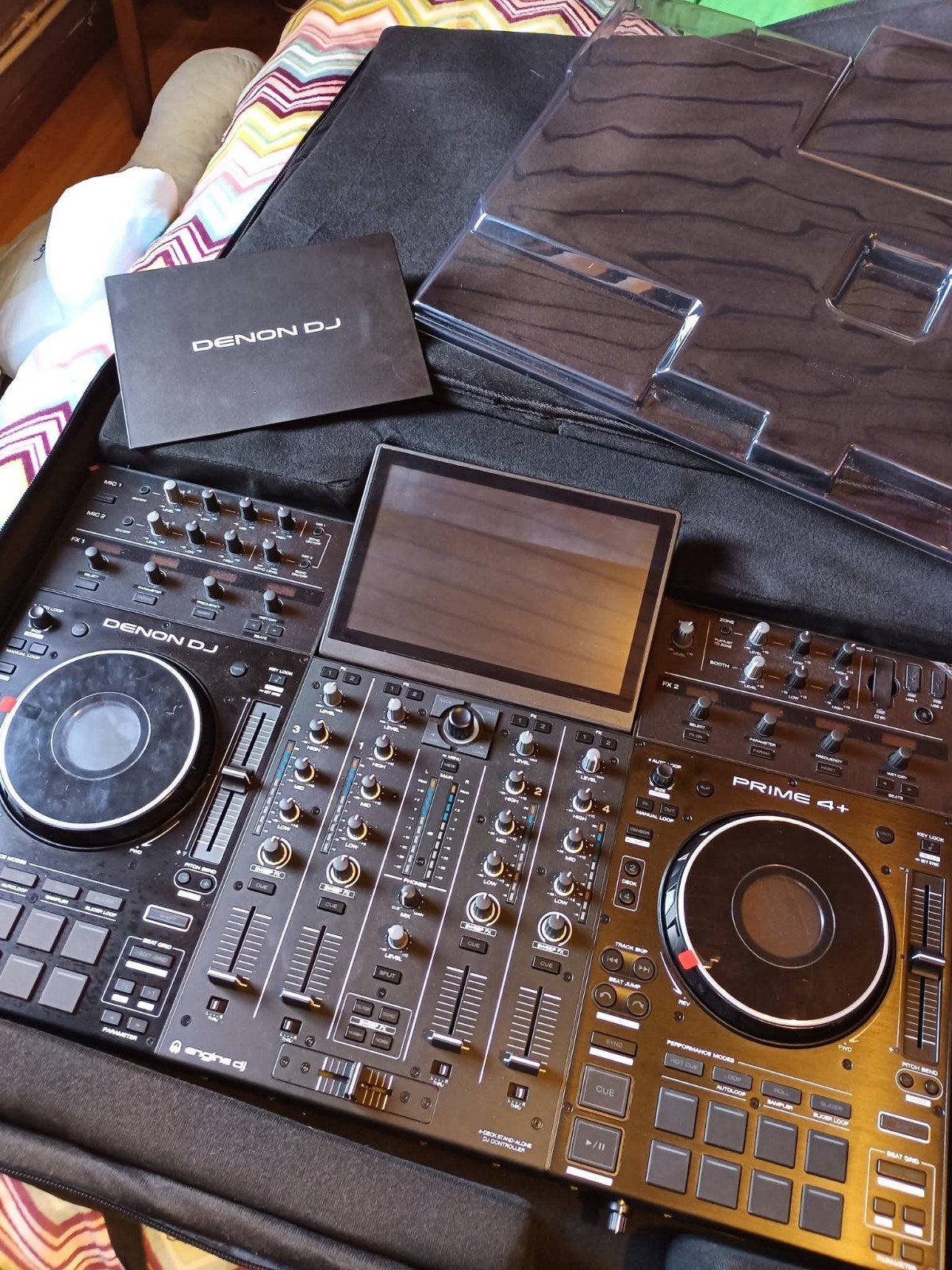 Pack Denon DJ Prime 4+ (Excellent état) + Sac + Decksaver, Muziek en Instrumenten, Ophalen, Denon