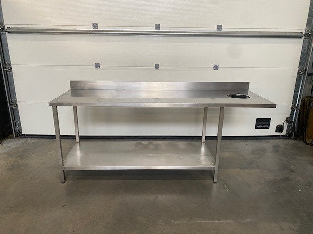 (82) Mooie inox afwastafel met opening voor vuilisbak., Ophalen, Overige typen