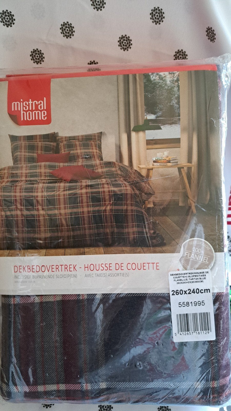 Nieuw Mistral Home Flanellen dekbedovertrek 260x240 2 slopen, Lits-jumeaux, Dekbedovertrek, Katoen, Nieuw