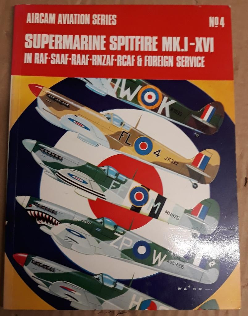 Boekje 'Supermarine Spitfire Mk I-XVI No 4", Ophalen of Verzenden, Luchtmacht, Tweede Wereldoorlog, Ted Hooton & Richard Ward