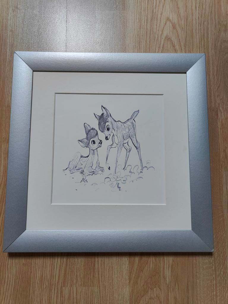 3 Bambi tekeningen, Huis en Inrichting, Ophalen, Gebruikt